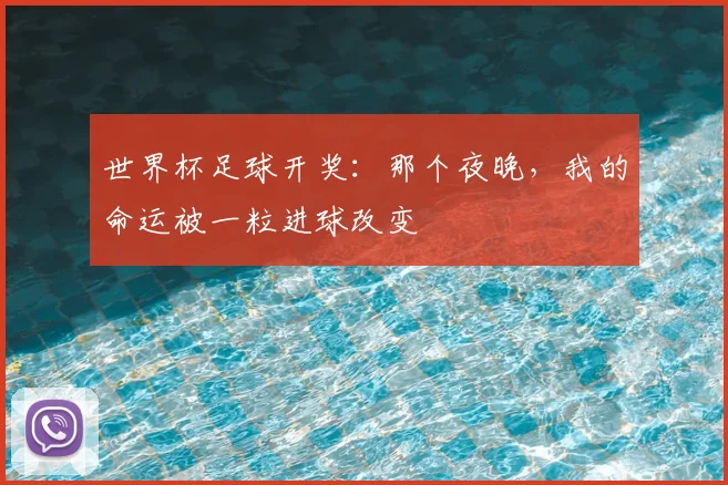世界杯足球开奖:那个夜晚,我的命运被一粒进球改变